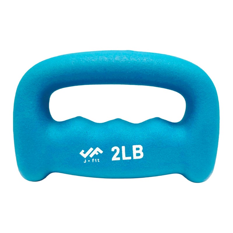 JFIT Neoprene D-Grip Dumbbell Weight, 2LB, 2 Pound - Image 1